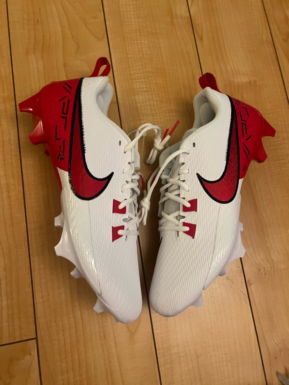 Nike Vapor Edge Speed 360 2 TB Football Cleats White Red FN7764-111 Men’s 12.5